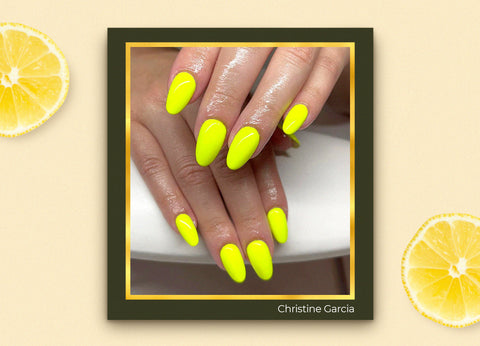 59 Summer Nail Colours and Design Inspo for 2021 : Ombre Neon Yellow  Tropical Vibe Nails